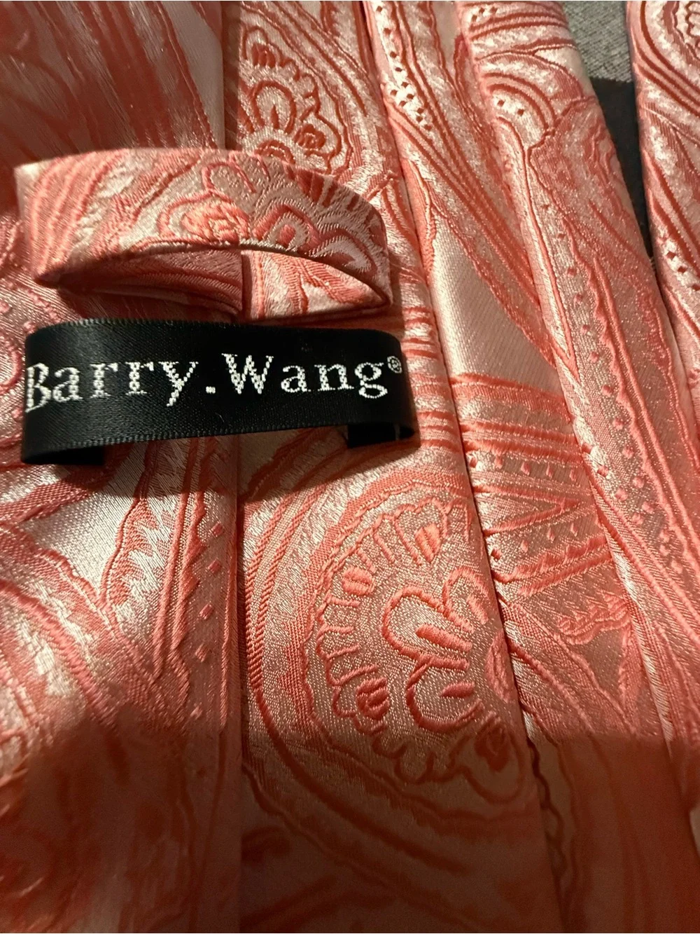 Men's Coral Paisley Tie - Stylish Formal Accessory